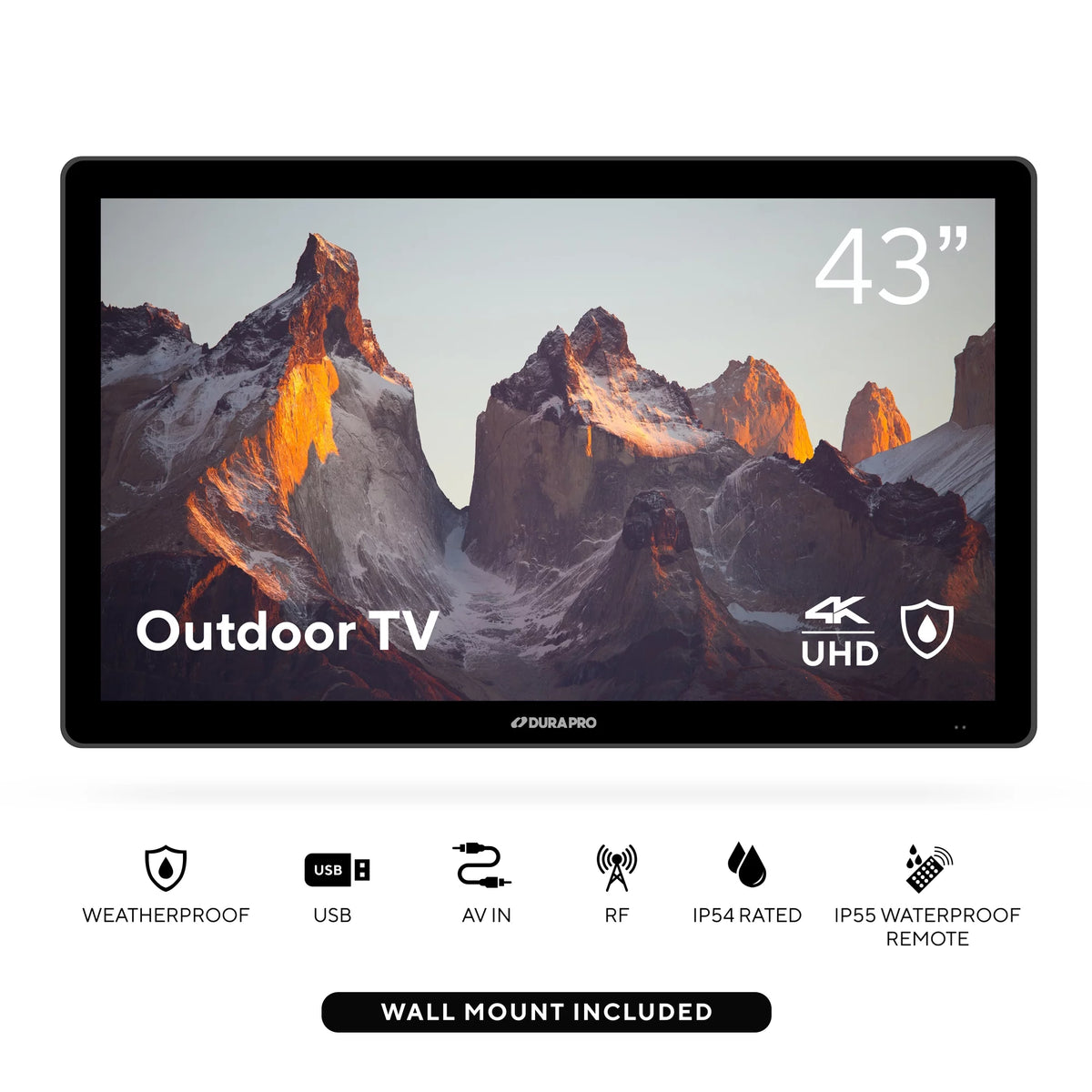 43 Outdoor Partial Shade 4K UHD LED TV with Waterproof Remote I741761