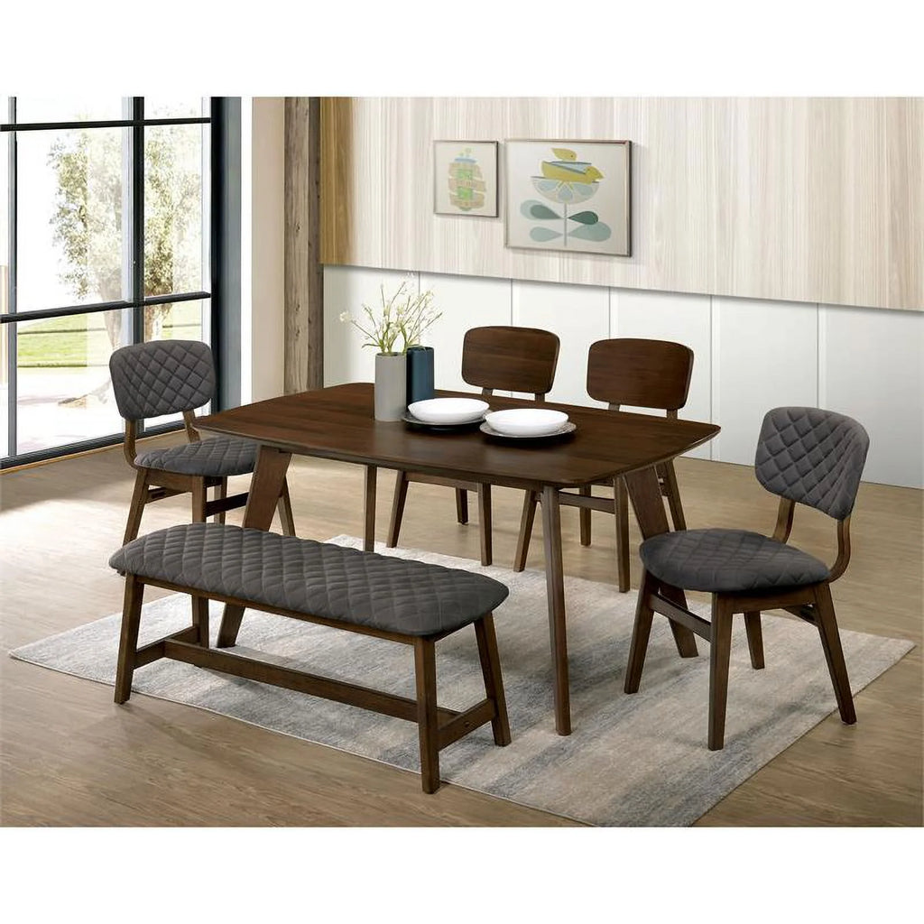 Walnut Wood Side Chair Set of 2 N124
