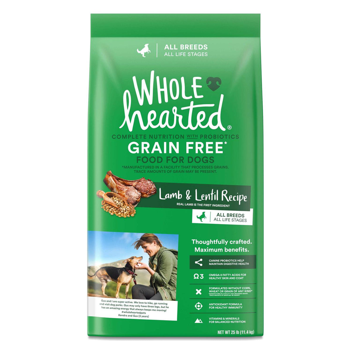 Grain Free Lamb and Lentil Dry Dog Food Z17823