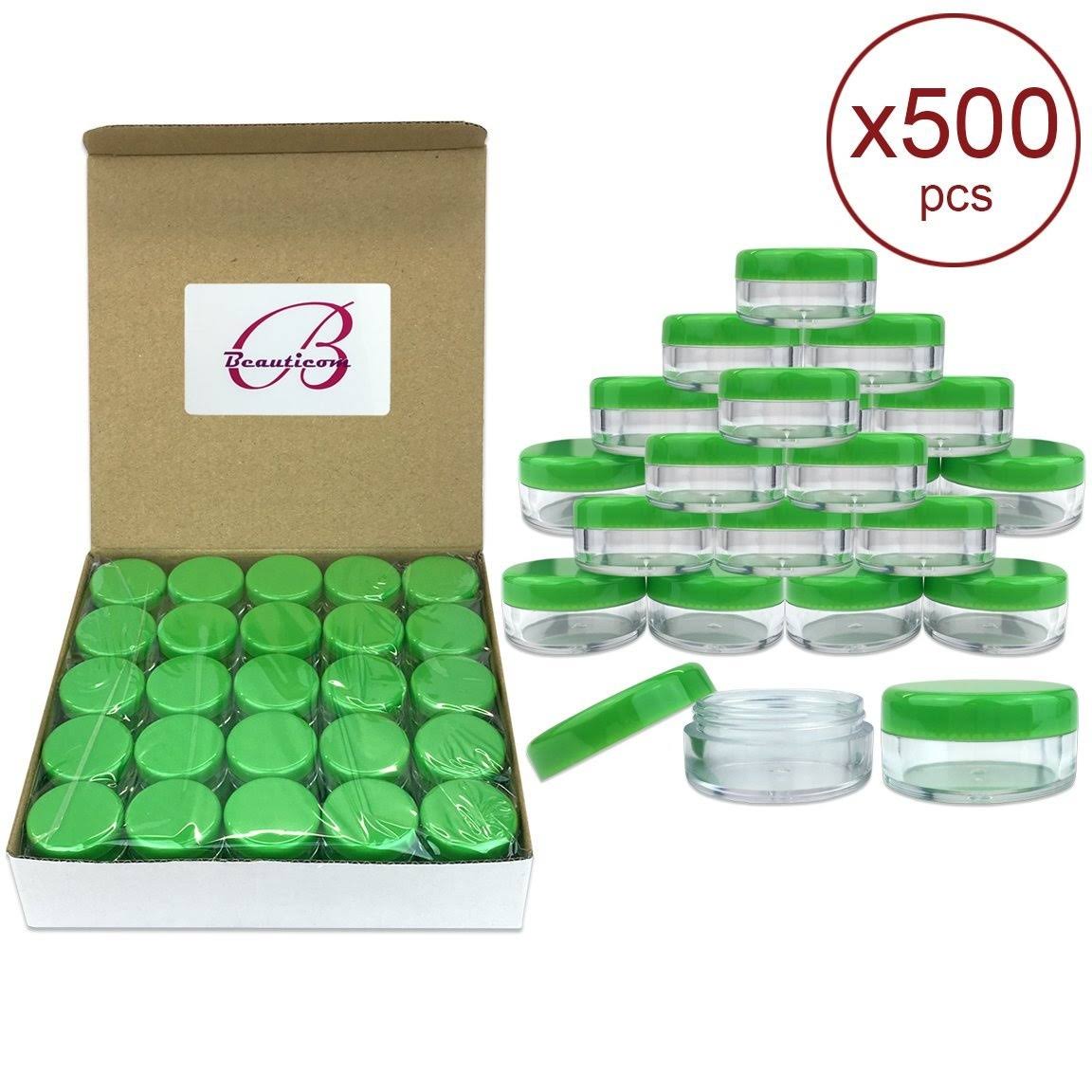 500 Pieces 5 Gram Plastic Makeup Sample Jar Containers M70243