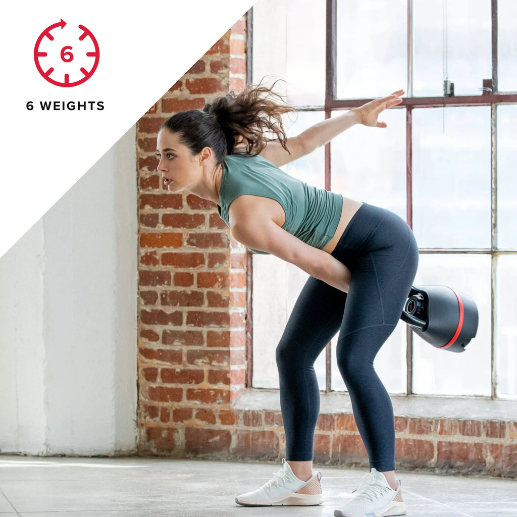 Adjustable Kettlebell, 6 Weight Settings from 8-40 lbs W59379
