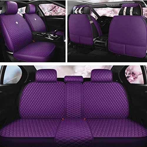 Leather Auto Seat Covers 9pcs Front Rear Seat Covers M7861