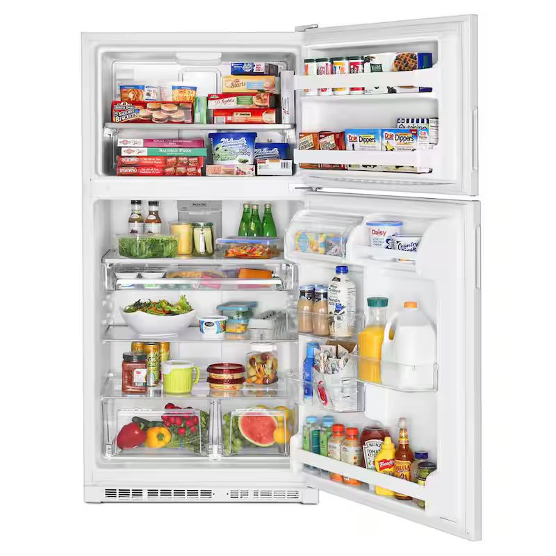 21 cu. ft. Top Freezer Refrigerator in White Y258132