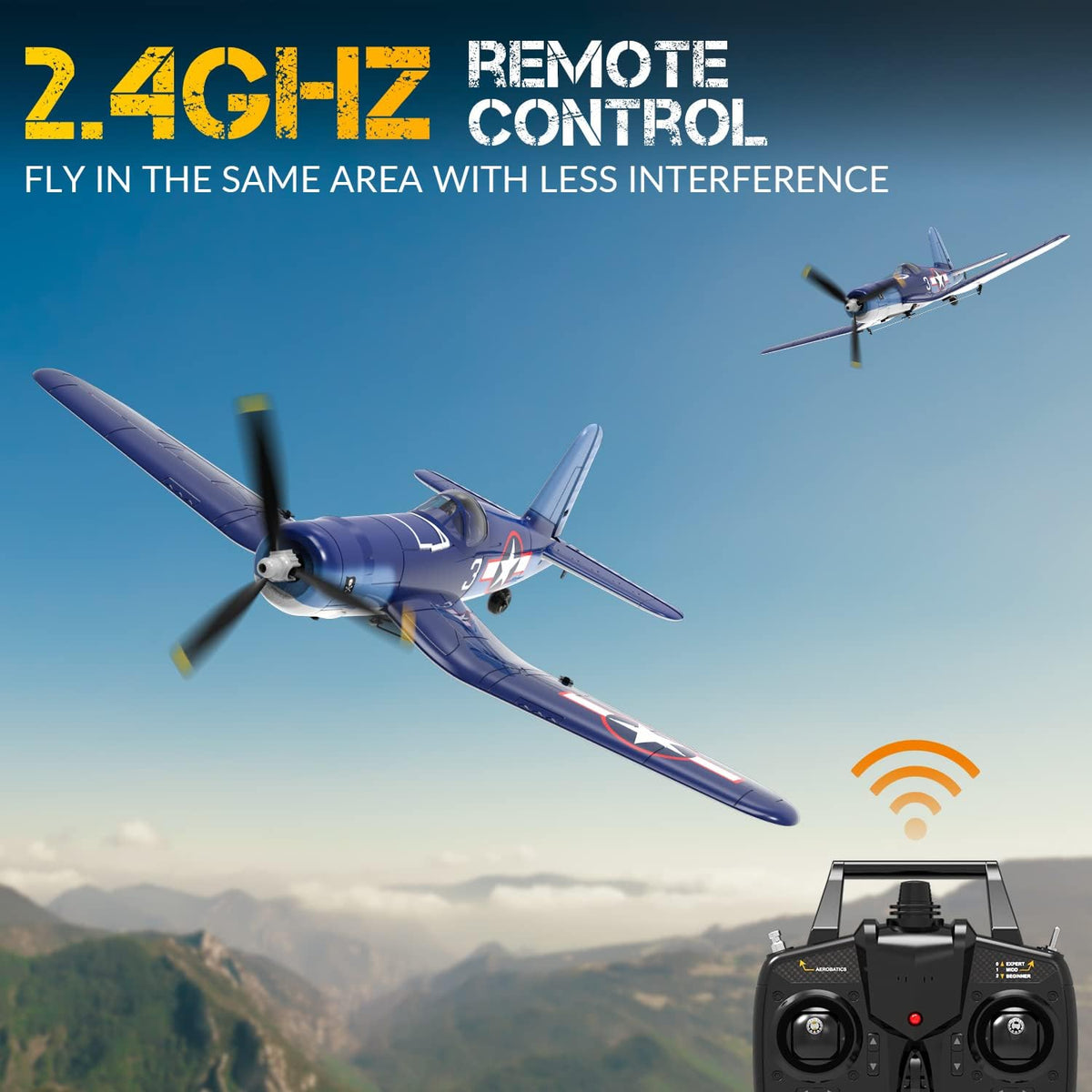 RC Plane 4CH RC Airplane Ready to Fly with Upgraded Canopy C26948