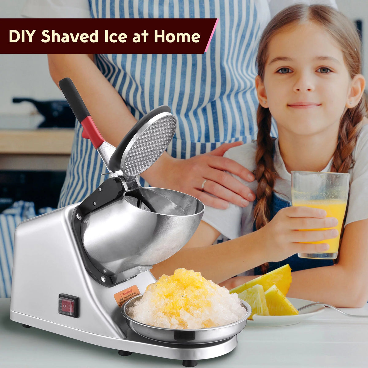 300W Electric Ice Shaver Machine 143 lbs/hr K2983