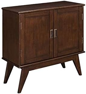Solid Wood Storage Cabinet in Auburn Brown I5129