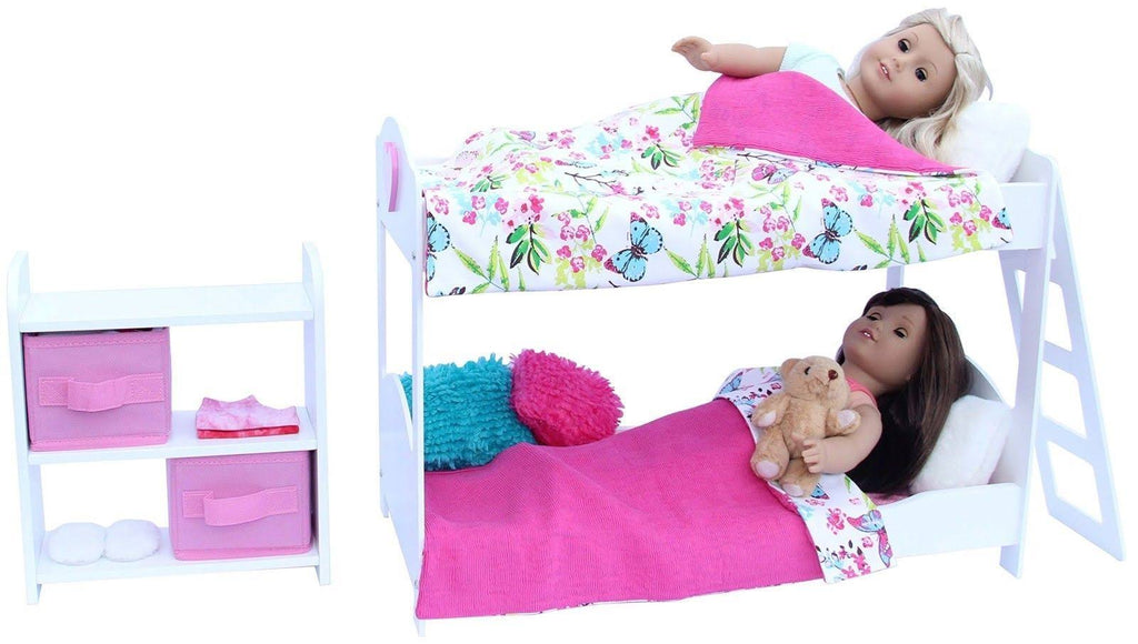 20 pc Doll Bedroom Set with Bunk Bed R16503