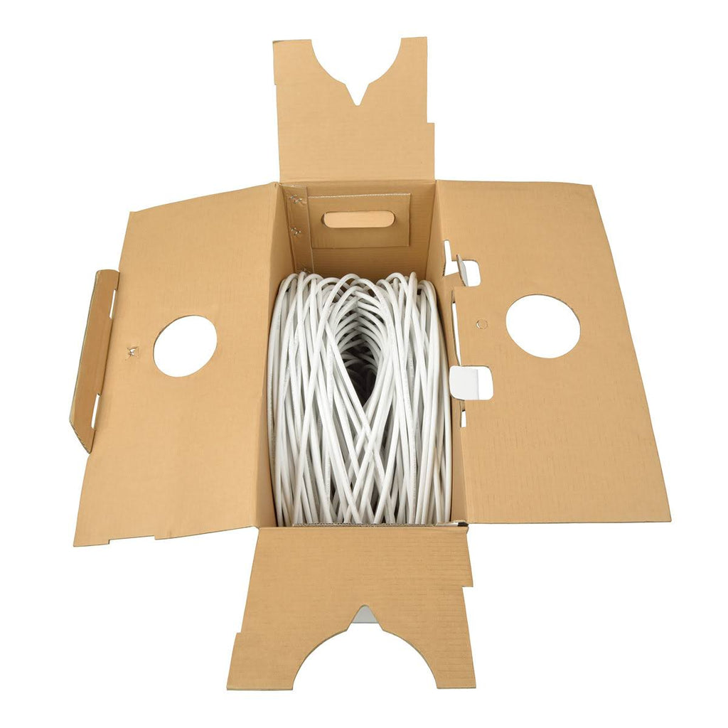 1000 ft. RG6/U Quad-Shield Coaxial Cable, White K93497