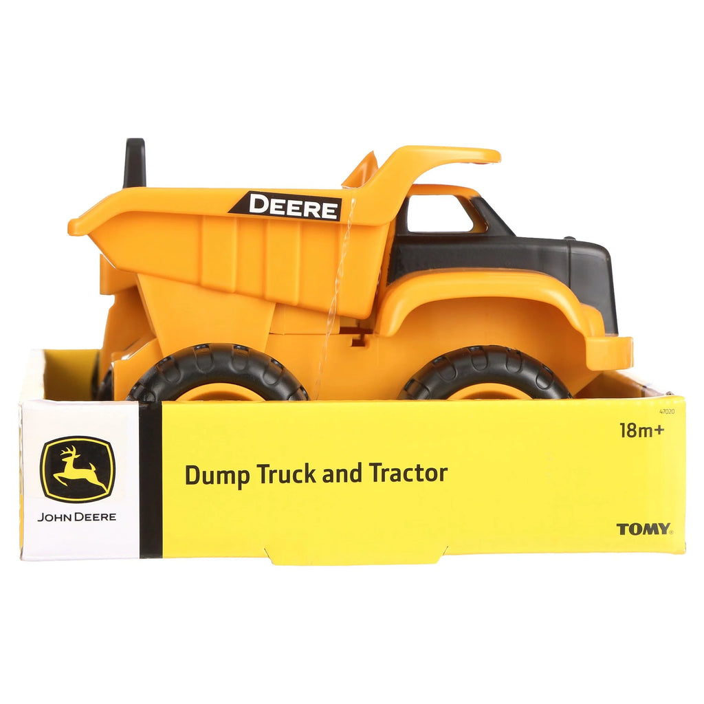 Yellow Construction Vehicle 2 Pack Dump Truck & Tractor with Loader R64578