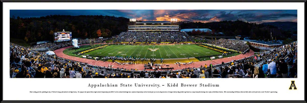 Sunset Appalachian State Mountaineer Football Standard Frame I219