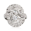Vintage Diamond Cocktail Ring in Platinum V904126
