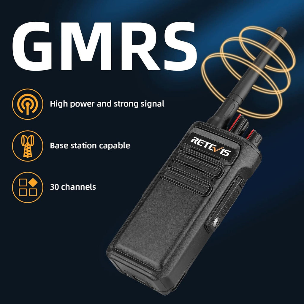Waterproof GMRS Two Way Radios Rechargeable 1800mAh 2 Pack J907