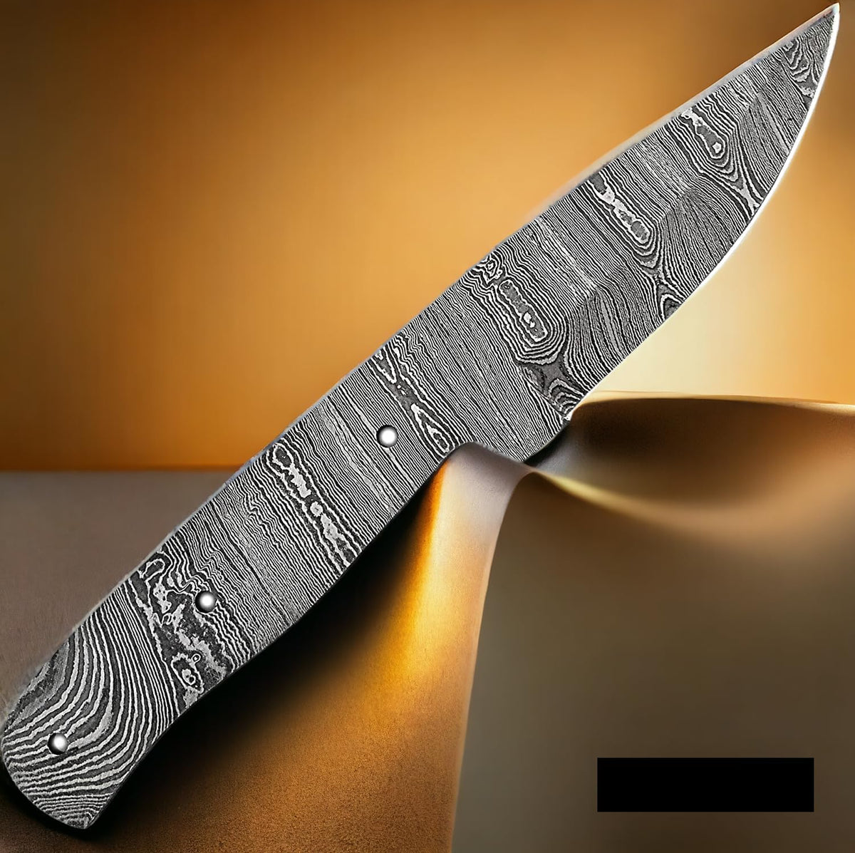 Damascus steel Full Tang Blank Blade Knife C310149