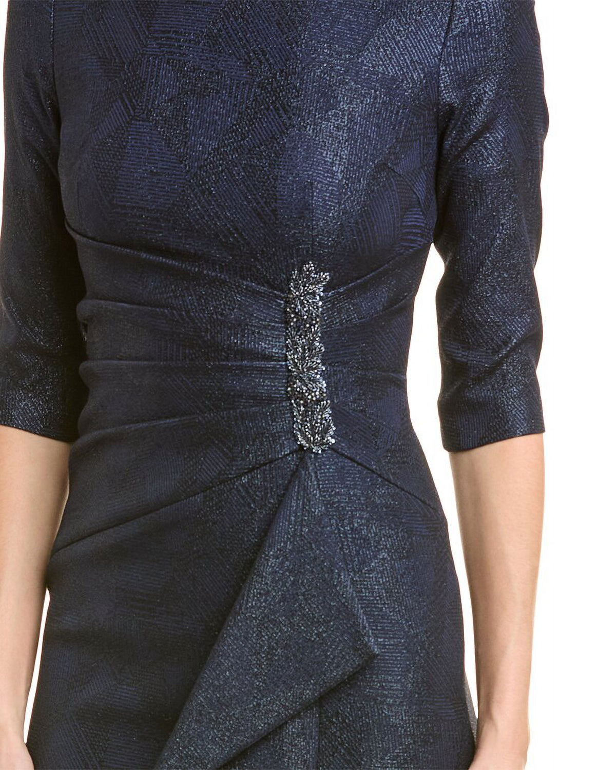 Blue Jacquard Gown F42650