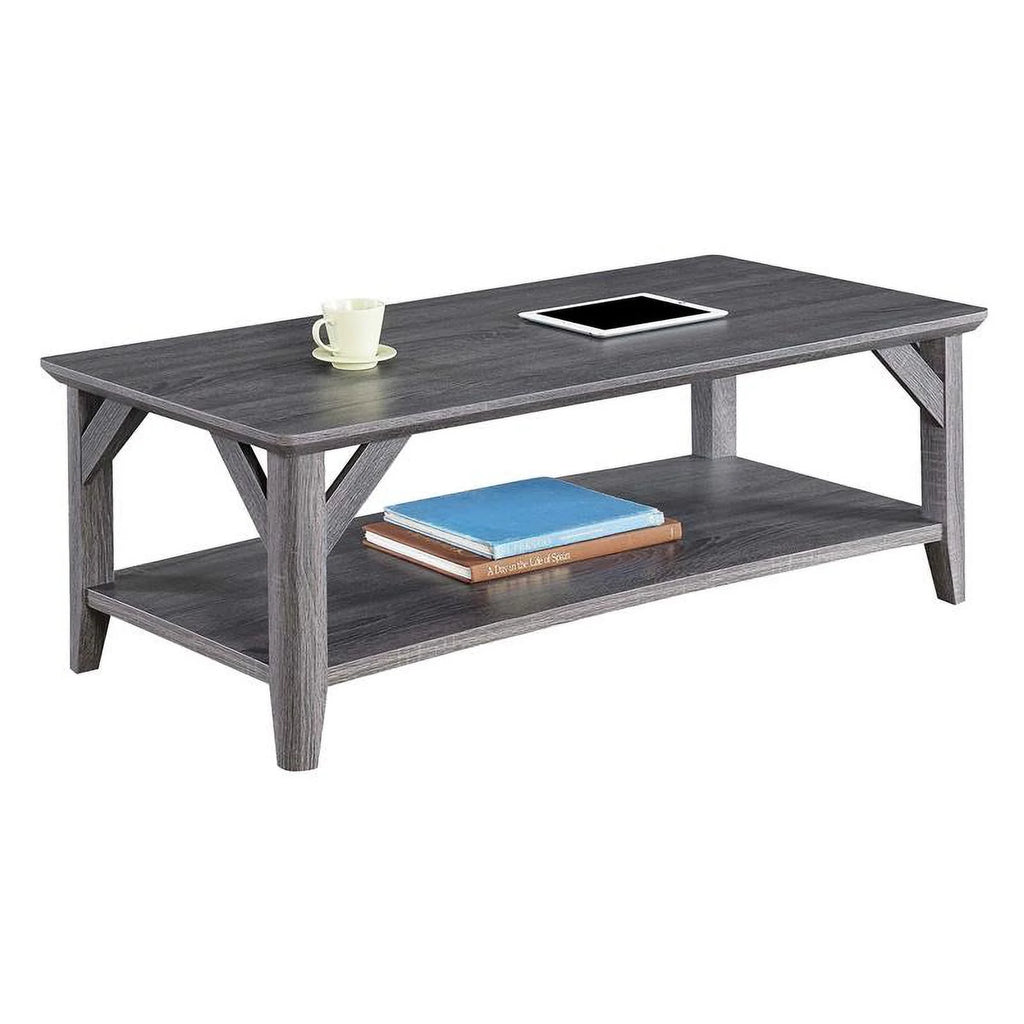 Gray Wood Coffee Table N466366