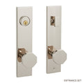 Solid Brass Entrance Door Set with Octagonal Knob and Polished Nickel E938377