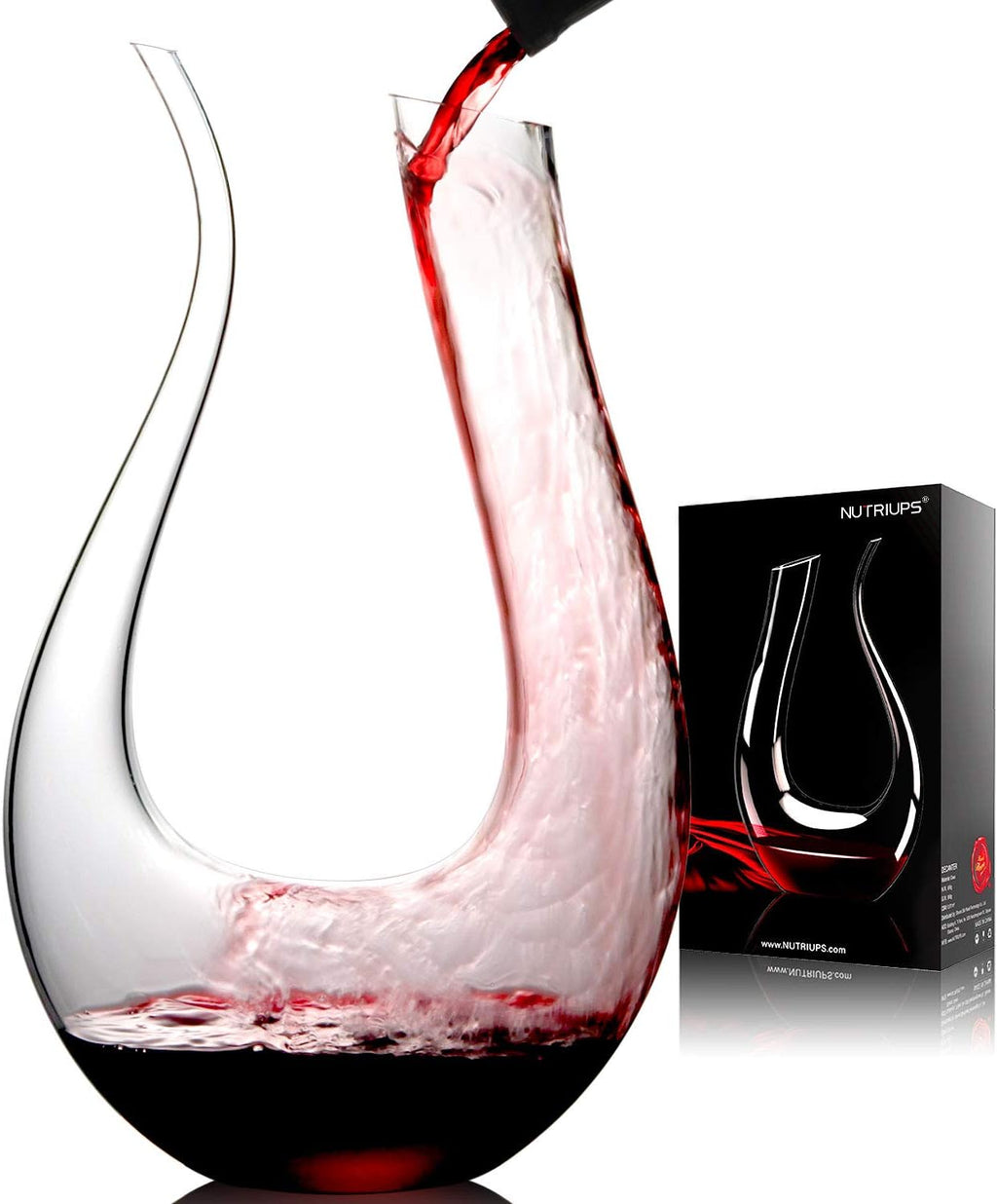 Wine Decanter with Stopper, Hand Blown, Pack of 2 X943001