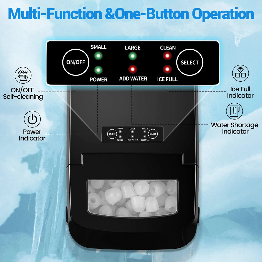 Portable Ice Maker with Ice Scoop and Basket G171
