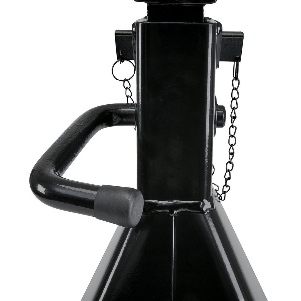 12 Ton Heavy Duty Ratcheting Jack Stands, Black D5053