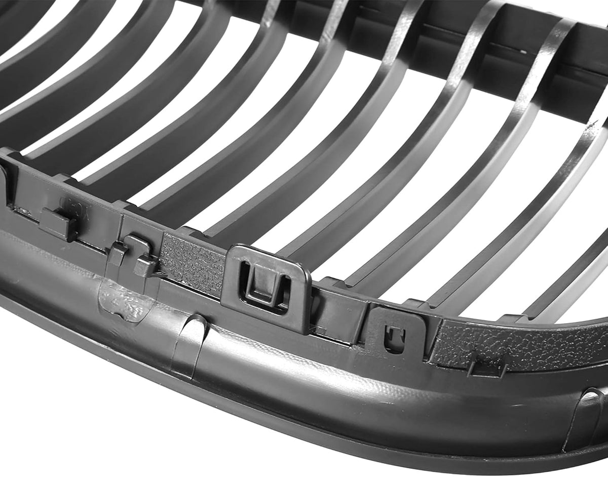 Black ABS Plastic Front Hood Kidney Grille M494