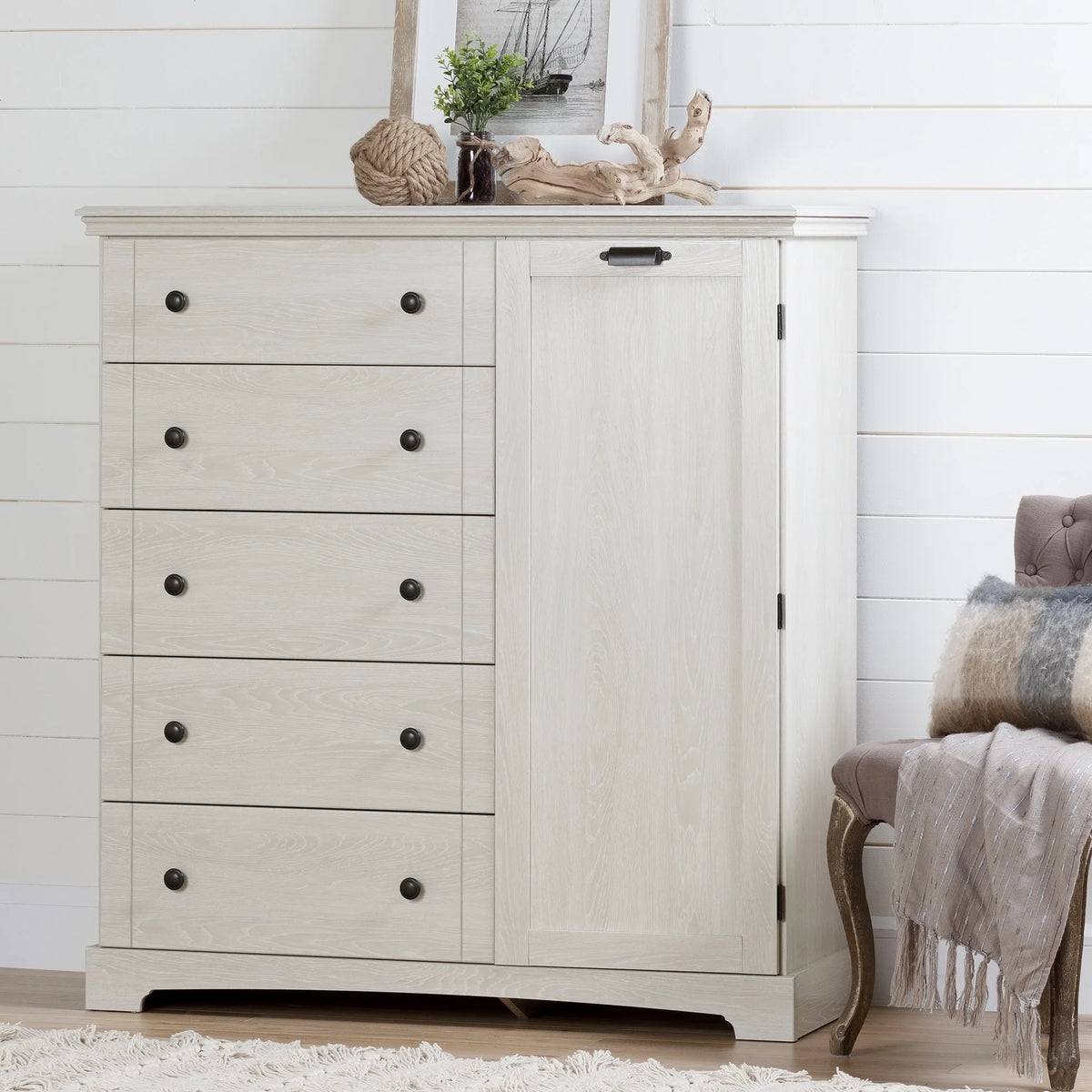 5 Drawer Winter Oak Dresser F7110