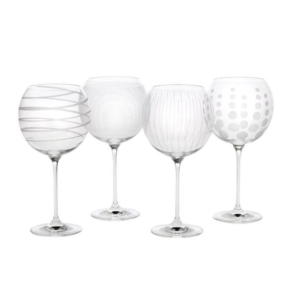 24.5 Ounce Balloon Goblet Glasses Service for 4 U2636