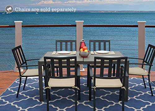 Outdoor Dining Table 35.6'x58.9' for 6 Person J7194