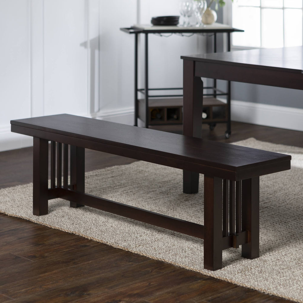 Cappuccino Wood Dining Bench Y76224