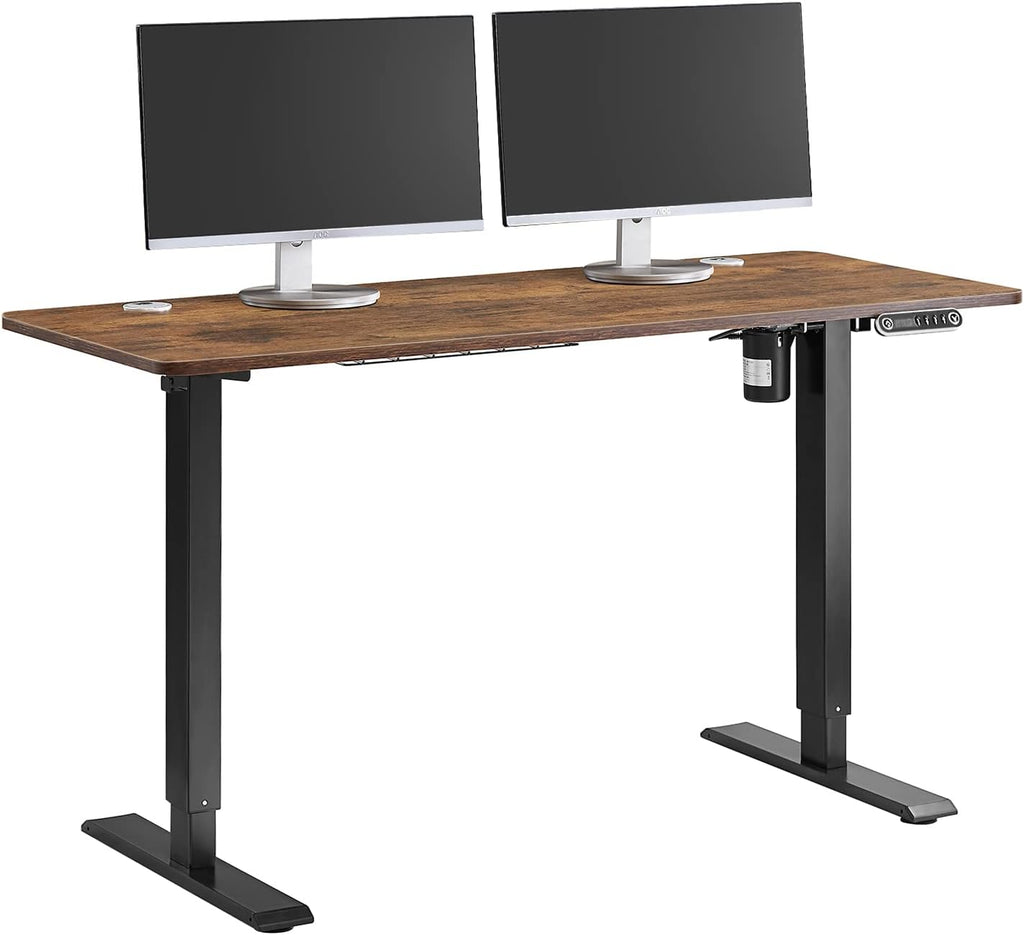 Electric Height Adjustable Standing Desk 48" x 24" Single Motor Black K20359