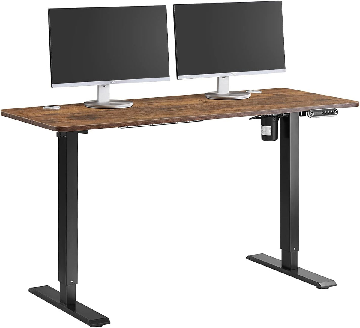 Electric Height Adjustable Standing Desk 48" x 24" Single Motor Black K20359
