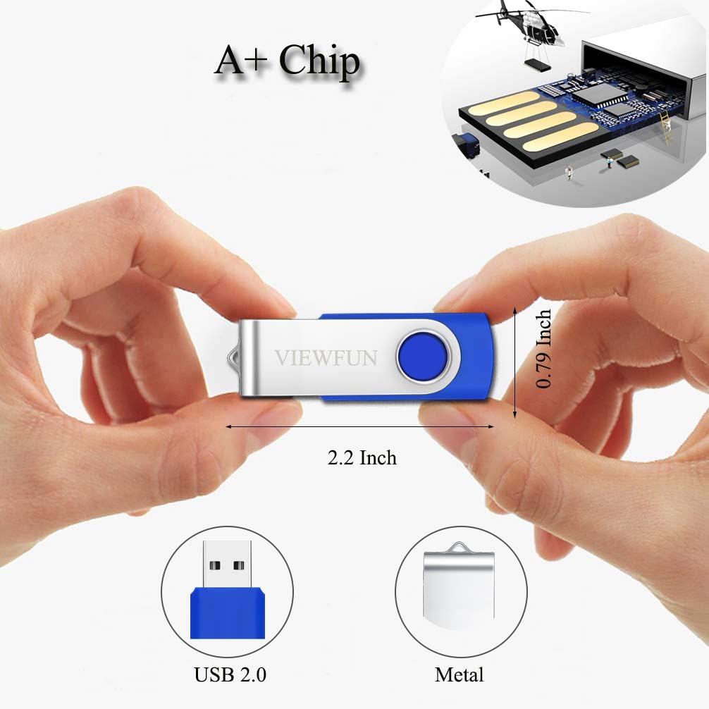 4G Flash Drive 50 Pack USB Thumb Drive with LED Indicator and Lanyards S133