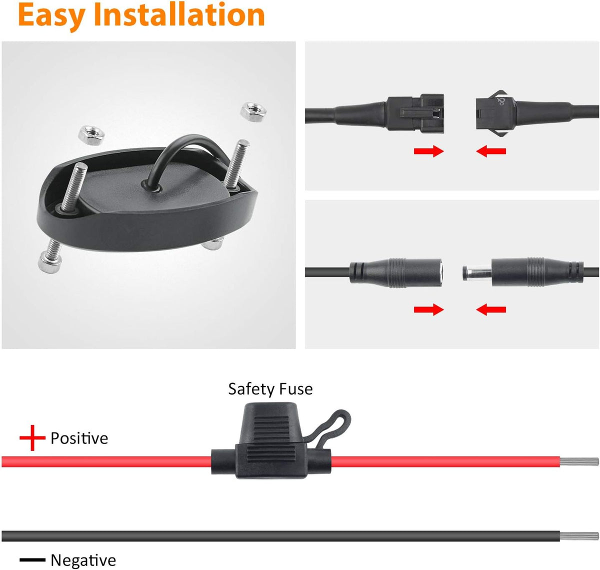 RGB LED Rock Lights with Remote Control, Music Sync Waterproof Underglow Lighting Kit P3634