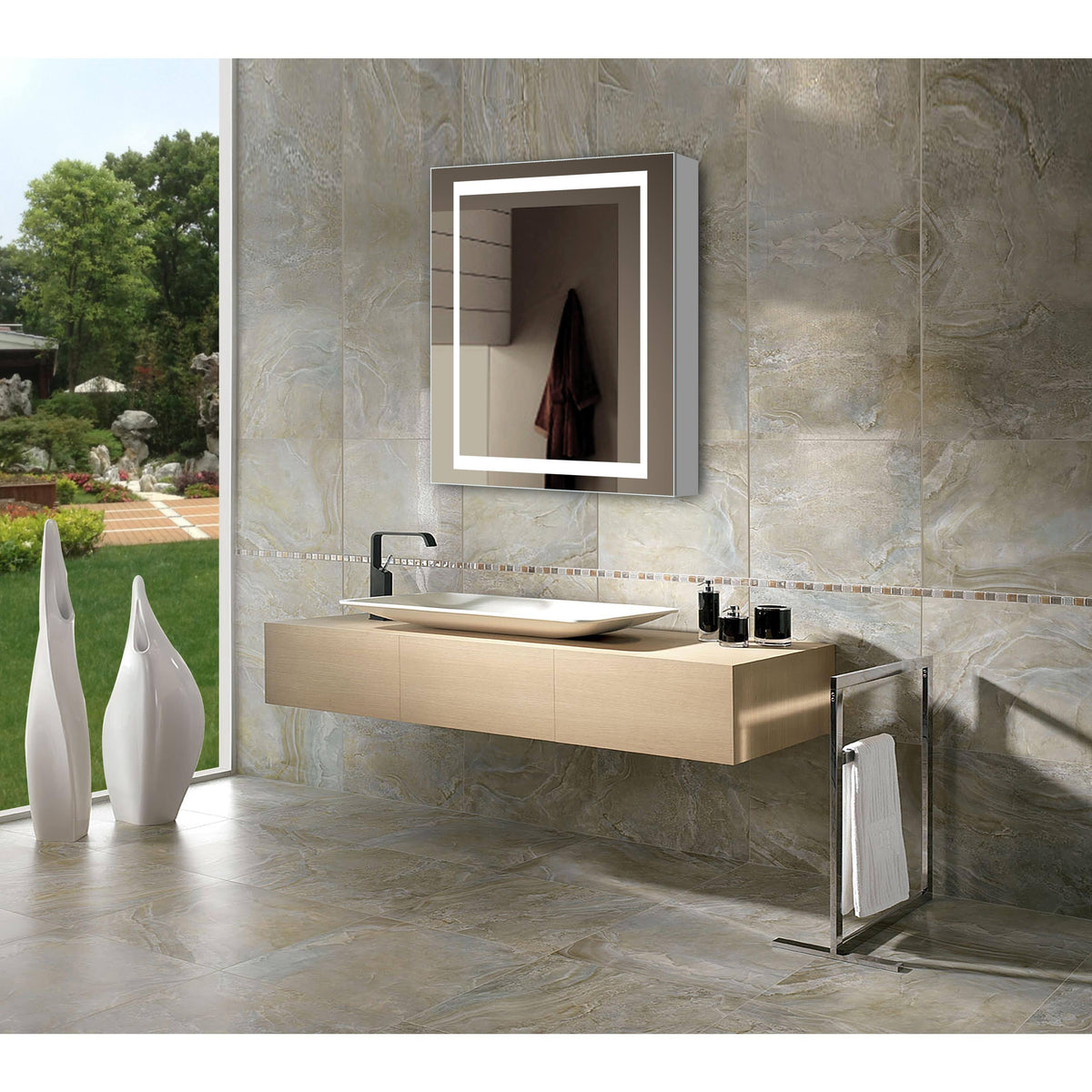 LED Mirrored Medicine Cabinet G8076