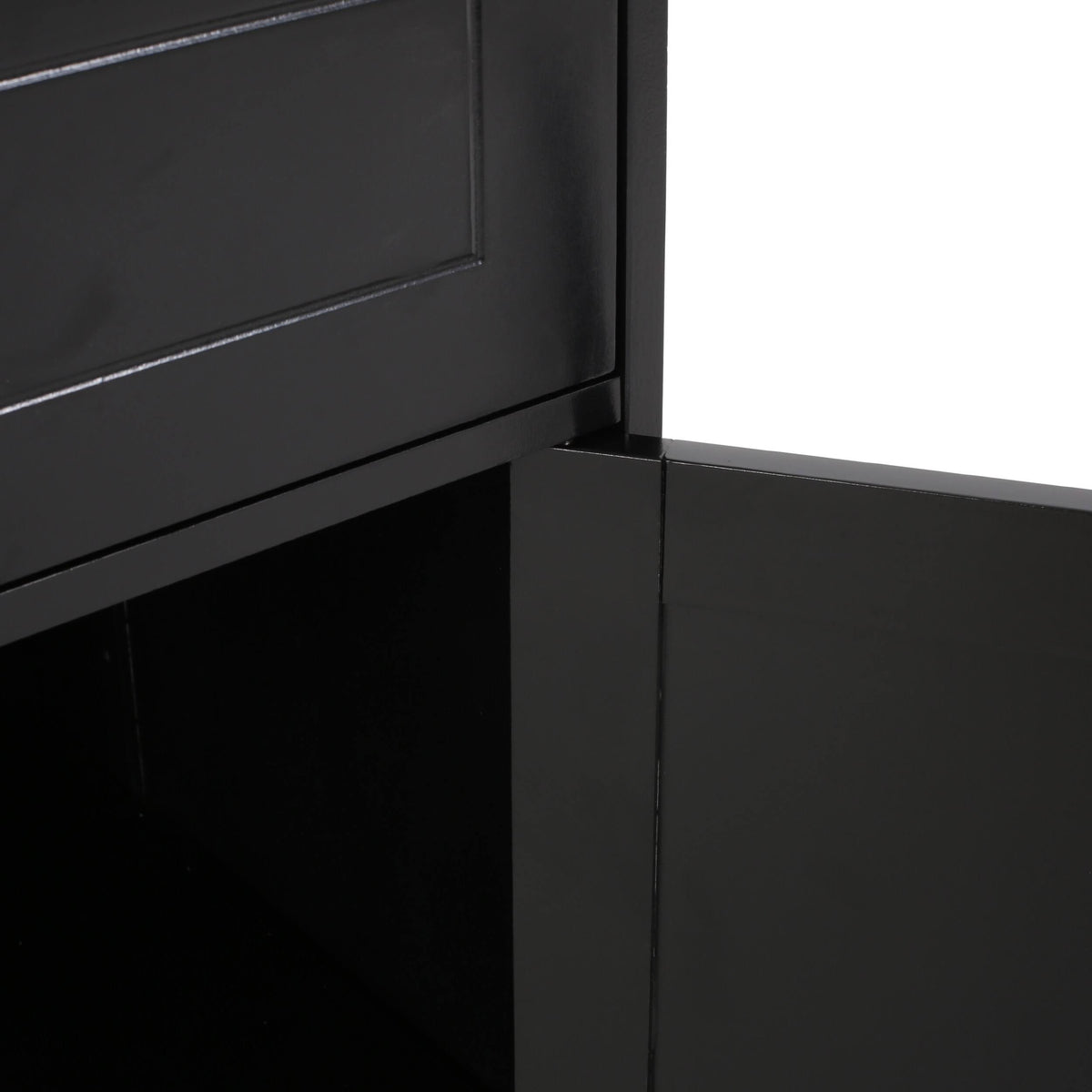 Black Bathroom Storage Cabinet C51542