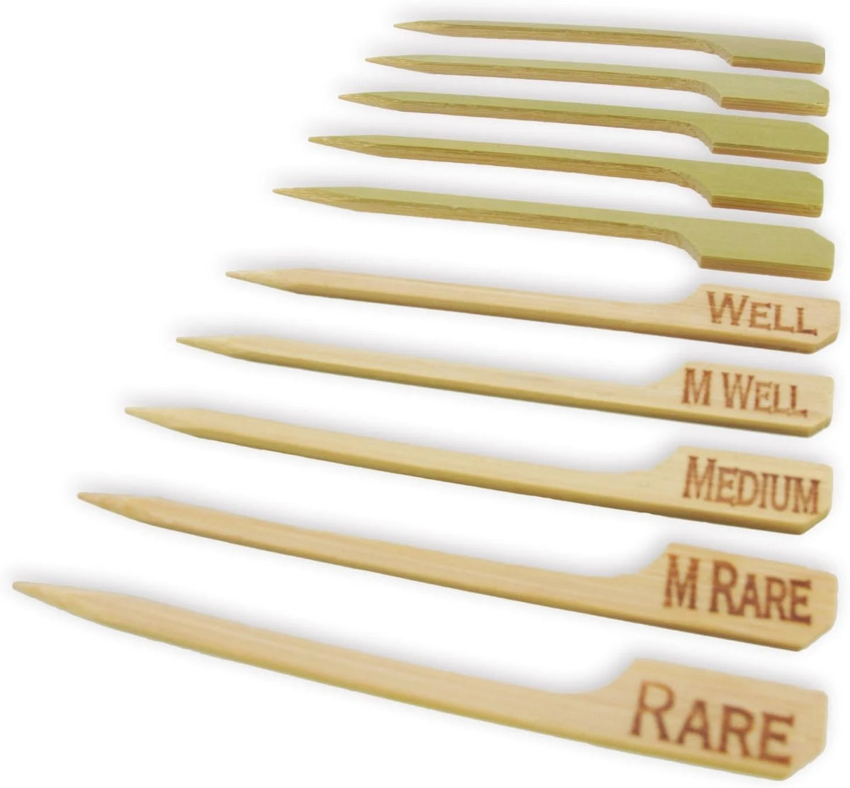 Natural Bamboo Skewers Sticks, 300 Pieces Q793019