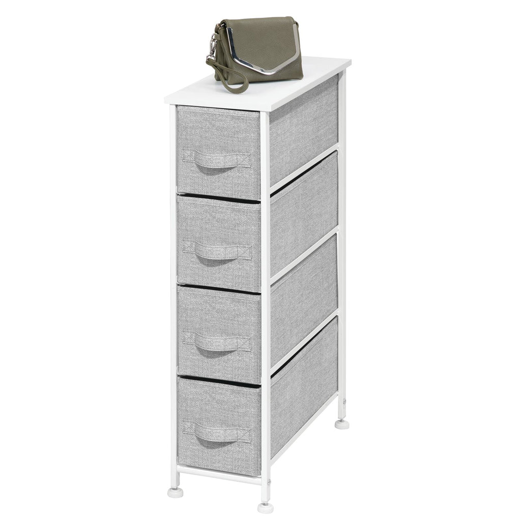 Narrow 4 Fabric Drawers Dresser Z601019