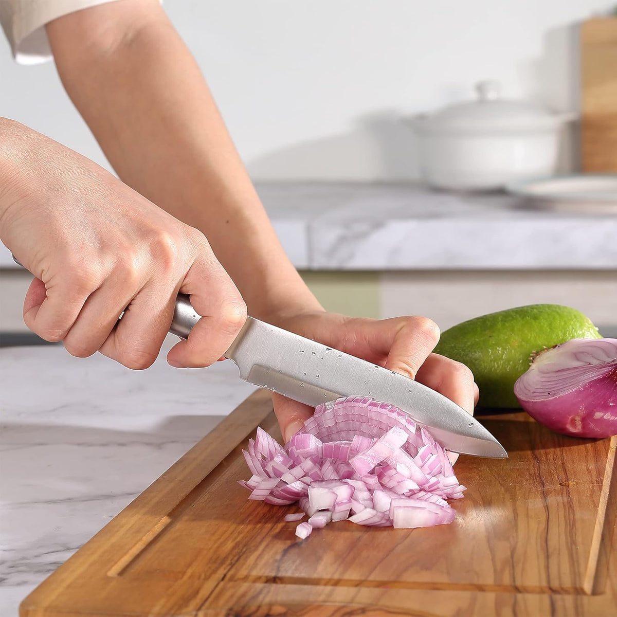 5 Pc German Stainless Steel Chef Knife Set C393