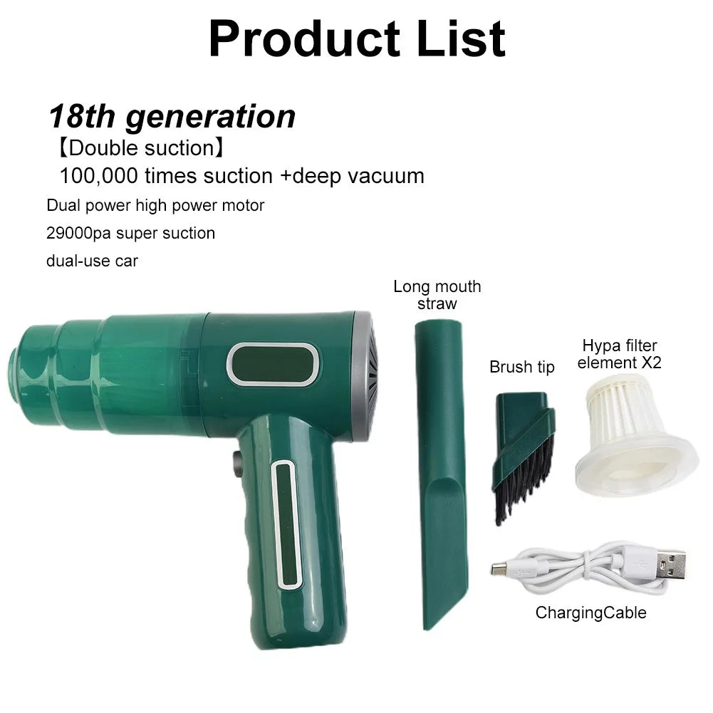 29000PA Cordless Wet & Dry Handheld Vacuum Cleaner I3080