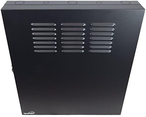 2U Vertical Wall Mount Enclosure Cabinet Black C9734