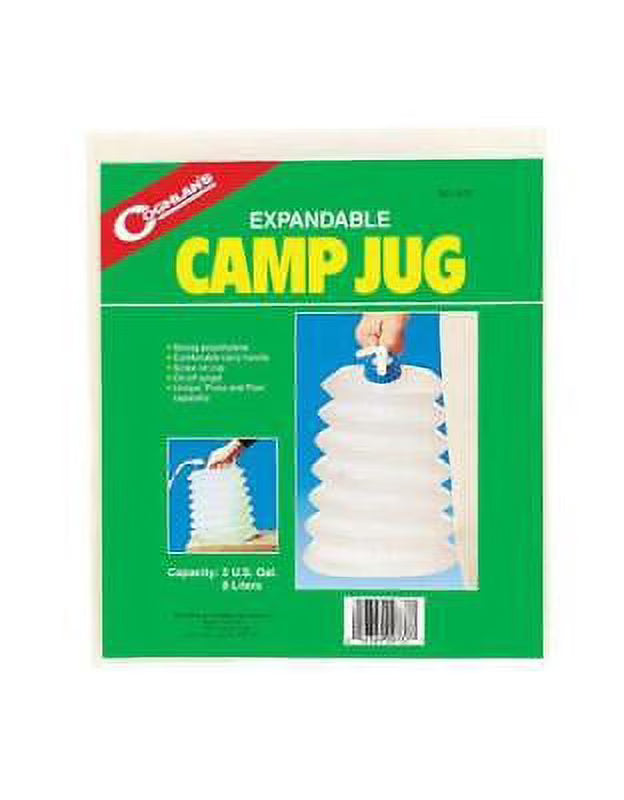 White Expandable Camp Jug 2 gal U540795