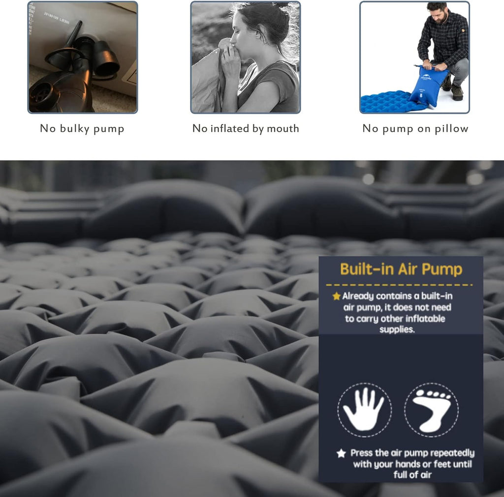 Camping Sleeping Pad with Inflatable Foot Pump V28480