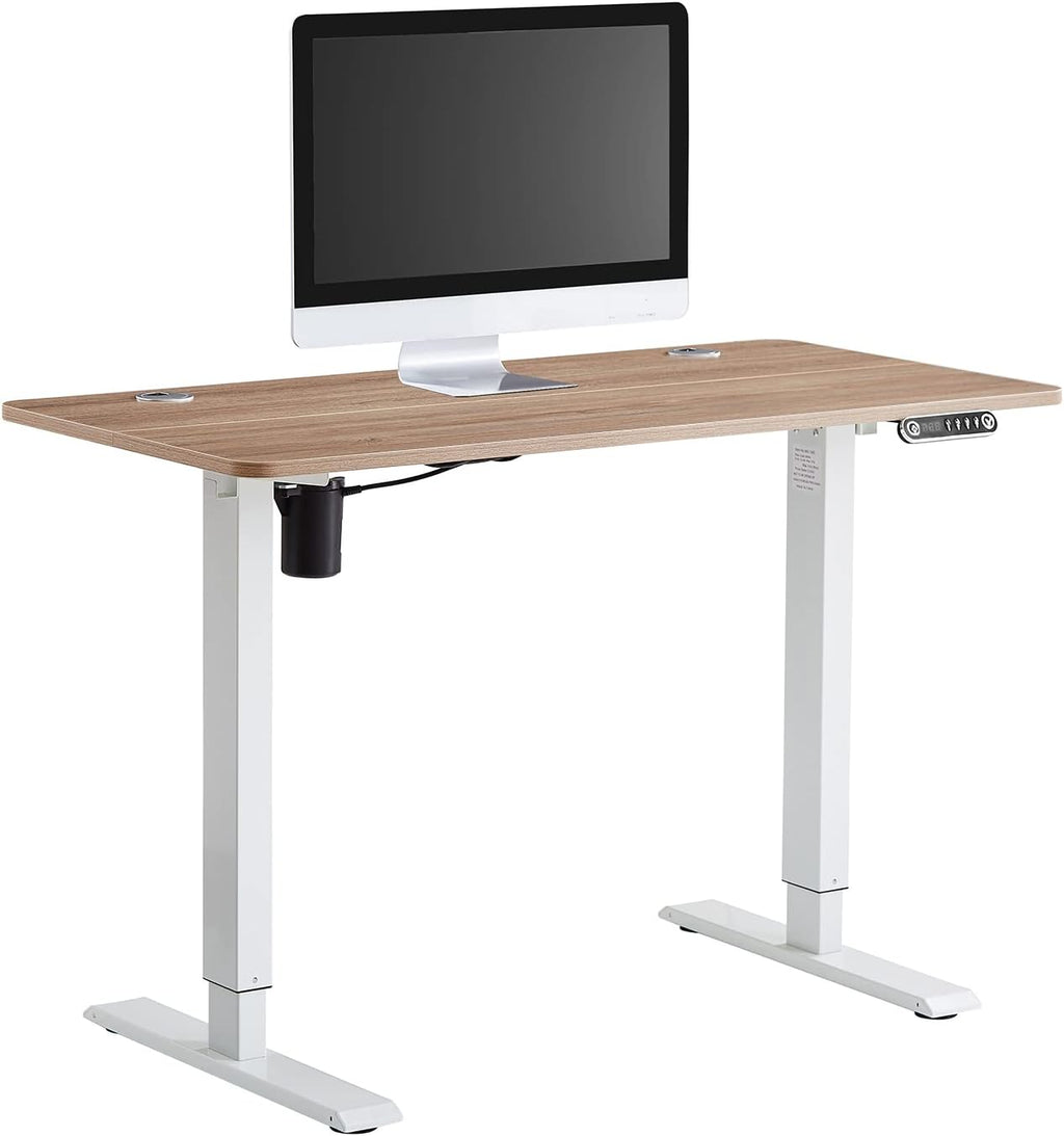 Electric Height Adjustable Standing Desk 48" x 24" Single Motor Black K20359