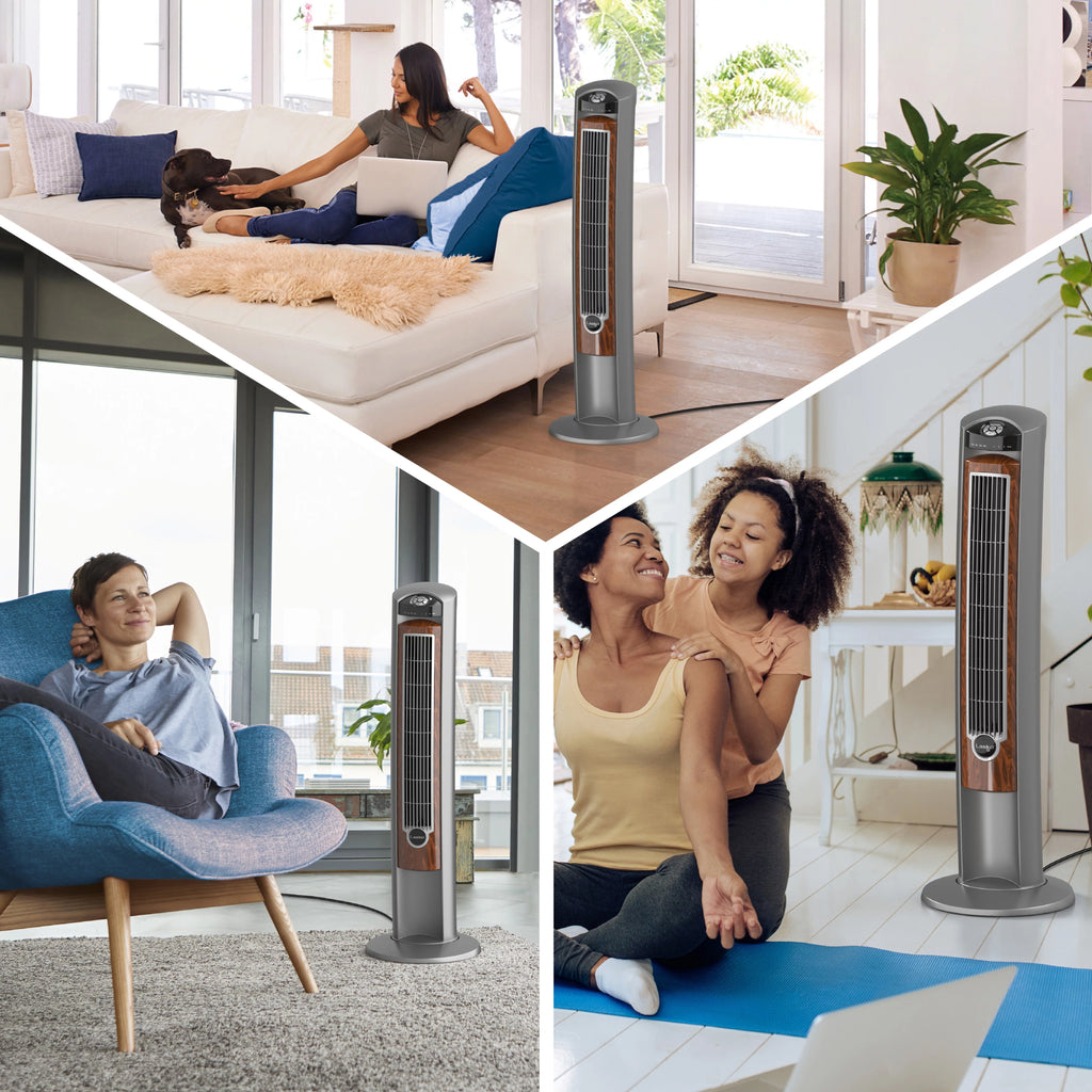 42 Tower Fan with Ionizer, Timer and Remote Y128246