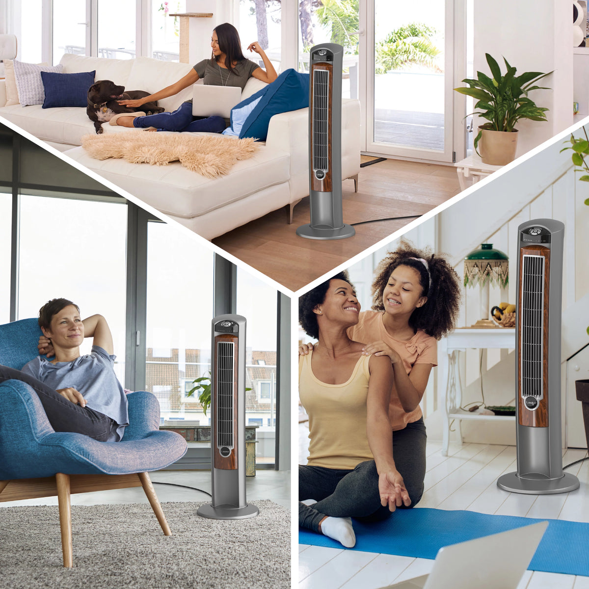 42 Tower Fan with Ionizer, Timer and Remote Y128246