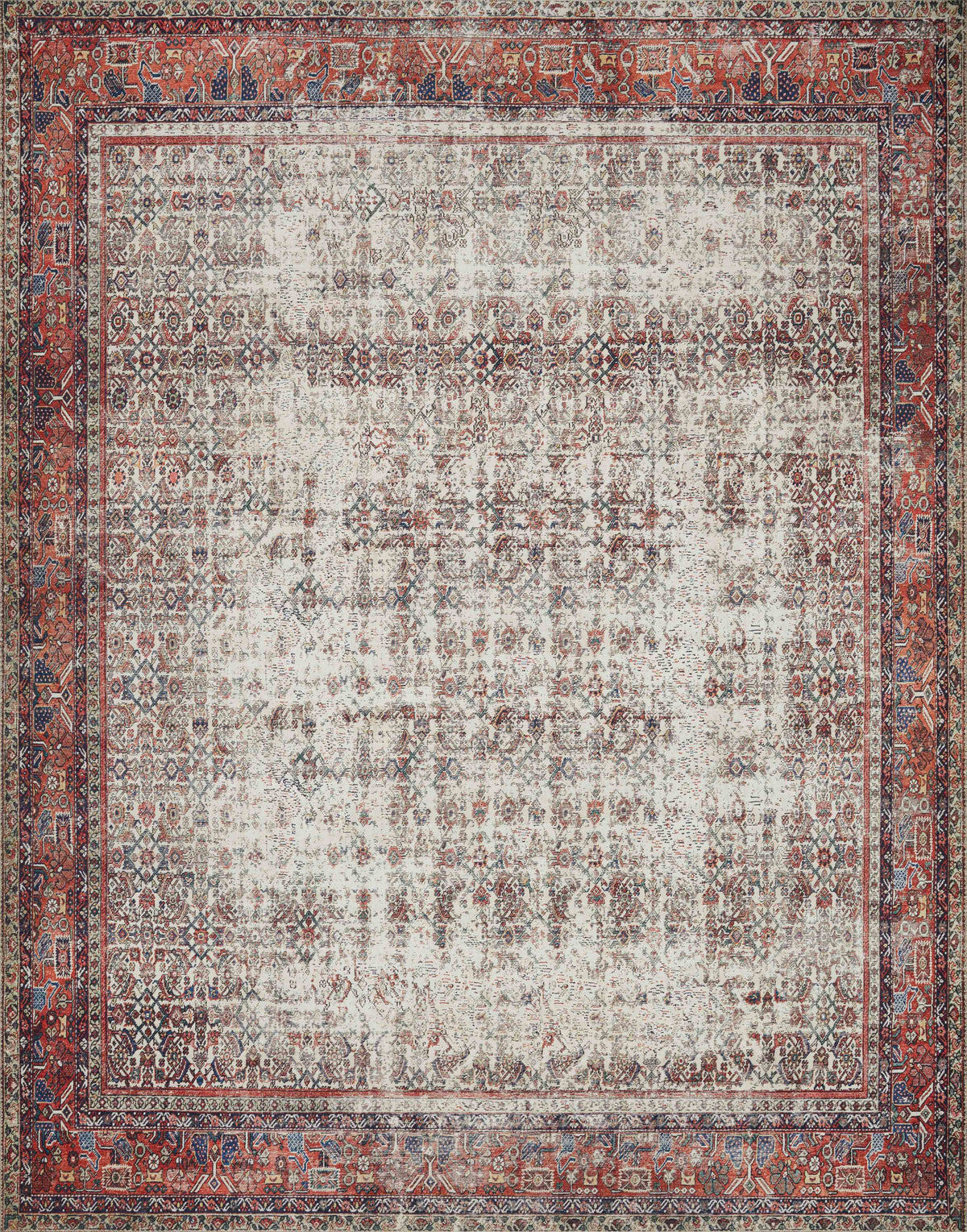 Ivory Brick 2'6 x 12'0 Rug R94367