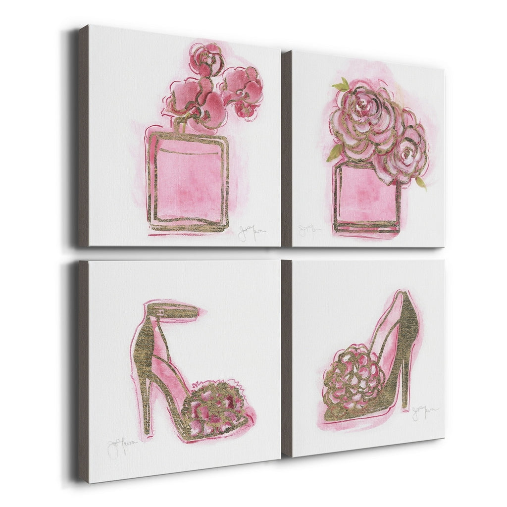 Golden Perfume Gallery Wrapped Canvas 10X10 J147