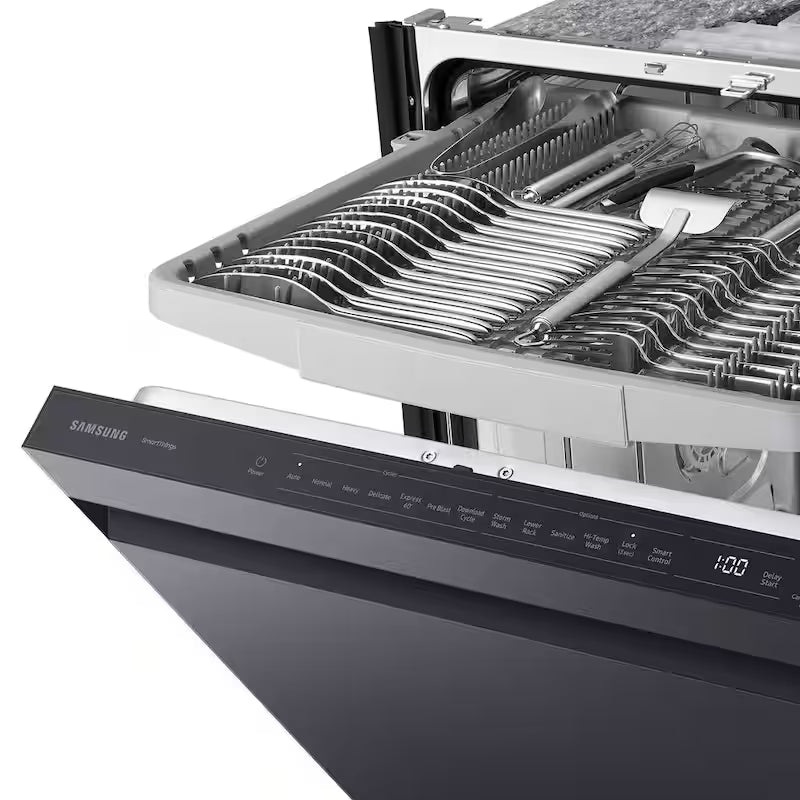 46 dBA Dishwasher with StormWash and AutoRelease Door in Matte Black J534