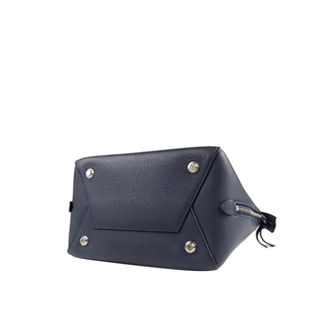 Blue Calf Leather Satchel V734