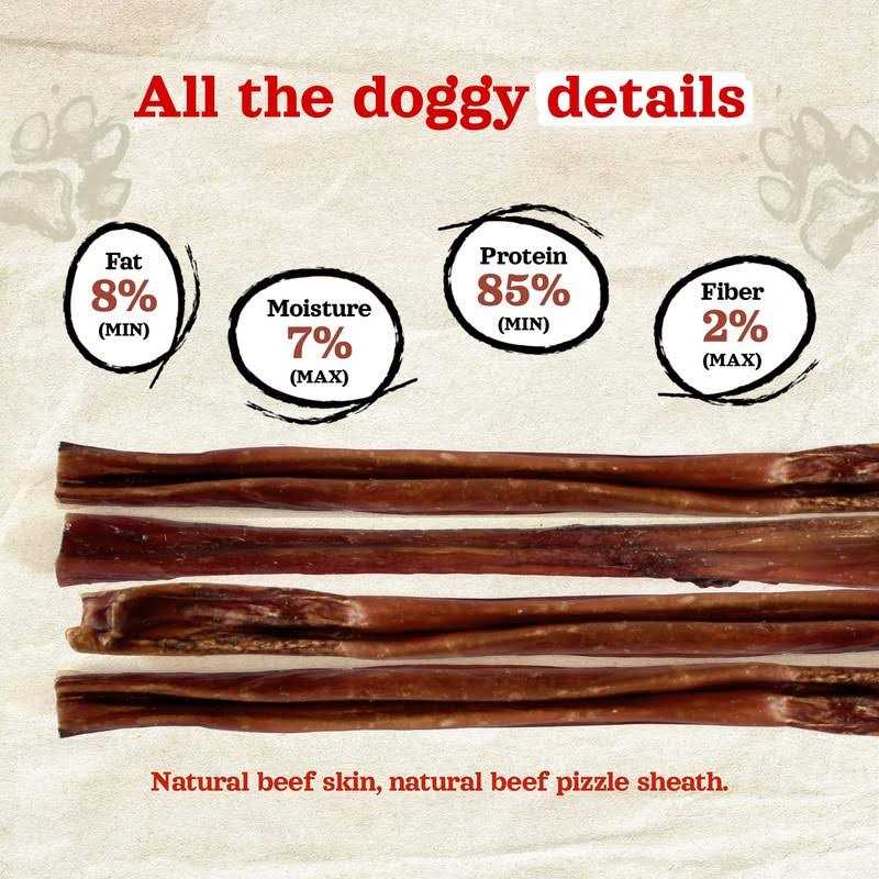Power Bully Sticks Dog Treats W226107