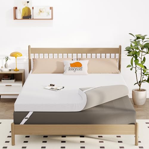 Twin XL Size Cooling Gel Memory Foam Mattress Topper with Removable Washable Cover T508